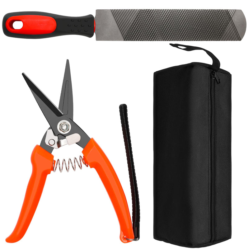 Goat Hoof Trimming Shears, 8Inch Double-Sided Hoof File/Goat Hoof Trimmer for Sheep/Storage Bag, Hoof Rasp Kit for Lamb - BeesActive Australia