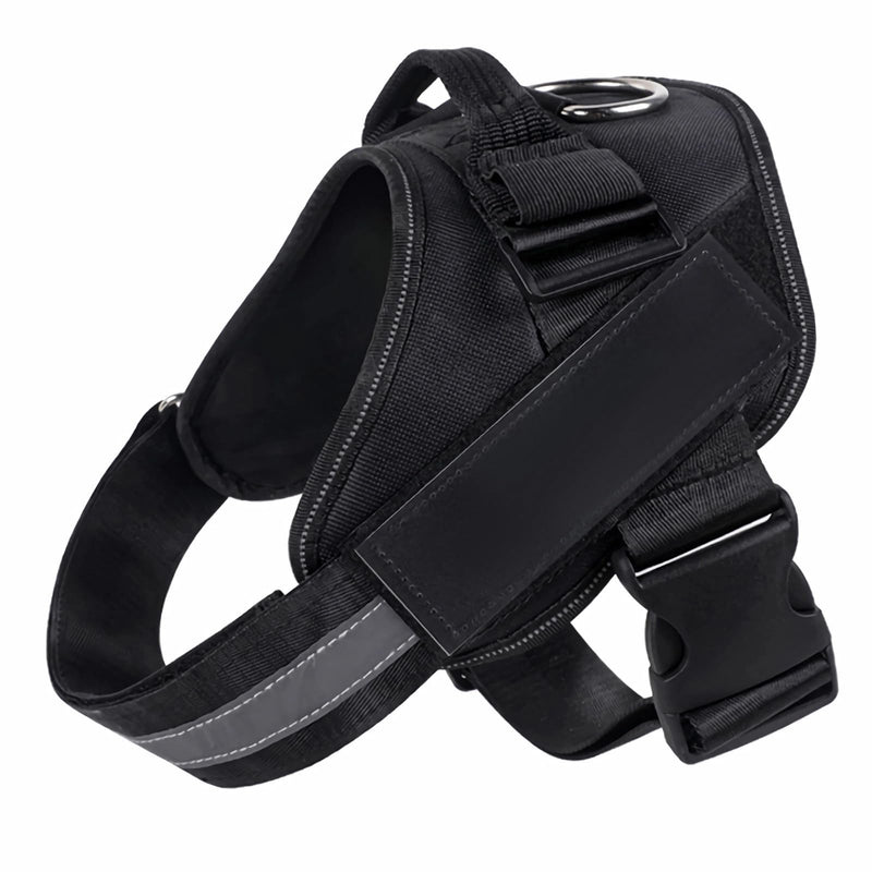 No Choke Dog Harness, No-Pull Reflective Dog Vest, Breathable Adjustable Pet Harness with Handle for Small, Dogs Outdoor Easy Walk, No Pull Harness(Black, Small) - BeesActive Australia