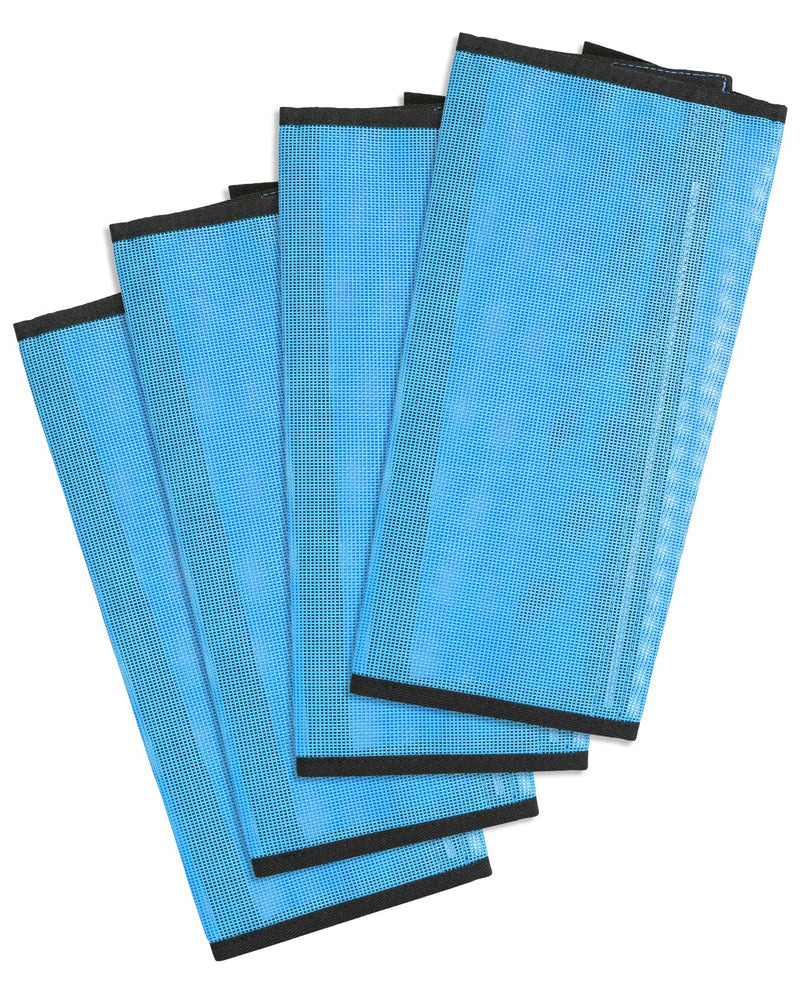 Premium Horse Fly Boots, Ultimate Protection Set for Horse Legs - Breathable Mesh, Stay-on Design, Stomp Reduction (Set of 4)-Blue - BeesActive Australia