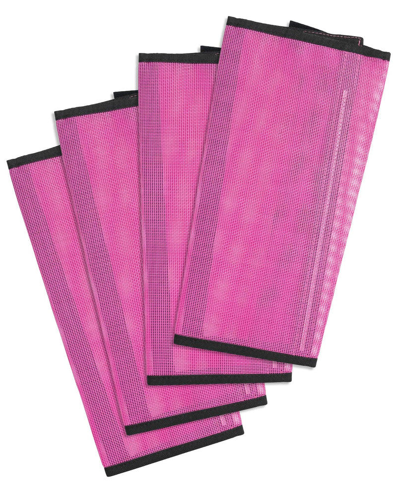 Premium Horse Fly Boots, Ultimate Protection Set for Horse Legs - Breathable Mesh, Stay-on Design, Stomp Reduction (Set of 4)-Rose Red - BeesActive Australia