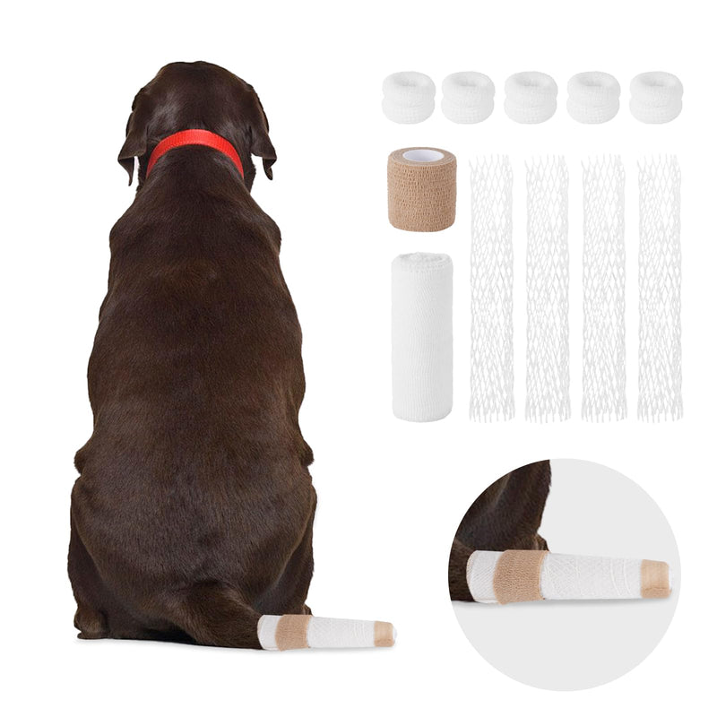 Dog Tail Protector Dog Ends Starter Pack Happy Tail Dressing Vet Wrap for Dog Cat Pet Animals - BeesActive Australia