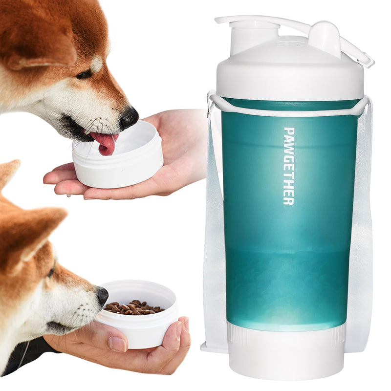 Loonpon 4 in 1 Dog Water Bottle,Travel Dog Water Bottle Portable,Pet Water Bottle for Outdoor Walking, Hiking, Travel, Food Grade Plastic - BeesActive Australia