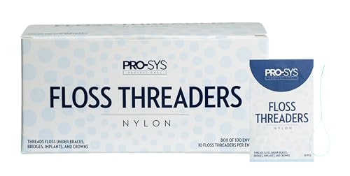 PRO-SYS Dental Floss Threaders, 1000 Count (100 envelopes with 10 threaders Each)