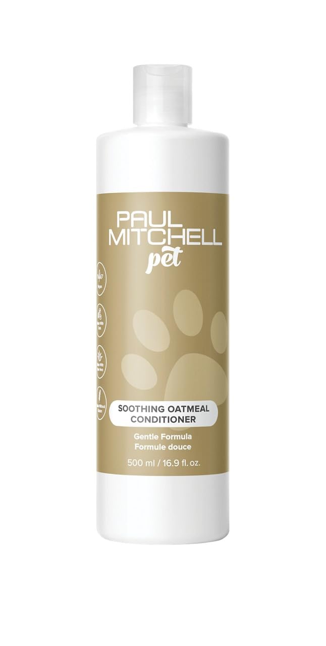 Paul Mitchell Pet Soothing Oatmeal Conditioner, Gentle Formula, 16.9 fl. oz. Aromatic almond. 16 fl oz. (Pack of 1) - BeesActive Australia
