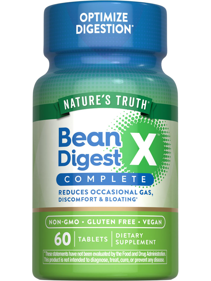 Nature's Truth Digestive Enzymes | 60 Pills | Bean Digest | Vegan, Non-GMO & Gluten Free Supplement