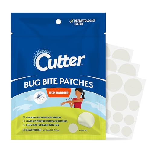 Cutter Bug Bite Itch Relief Hydrocolloid Patches, 51 Count