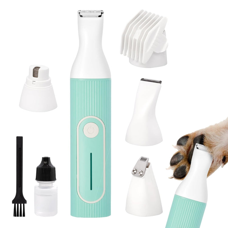 FLUFFY PUPPY Dog Clippers for Grooming, Pet Paw Trimmer | Cat Grooming Supplies | Low Noise for Trimming Dog's Hair Around Paws, Eyes, Ears, Face - BeesActive Australia