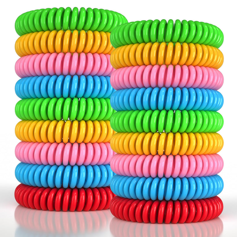 50 Pack Mosquito Repellent Bracelets, DEET-Free Mosquito Bands for Adults & Kids, Individually Wrapped Repellent Wristbands, Camping Travel Beach Essentials - BeesActive Australia