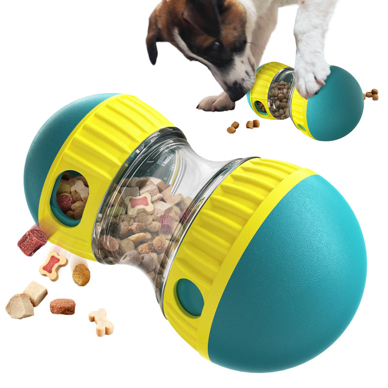 Dog Puzzle Toy Adjustable Treat Dispensing Ball Food Dispenser Tough Slow Feeder Puppy Enrichment Training Toy Pet Interactive Chase Toys for Small Medium Large Dogs to Keep Them Busy Green - BeesActive Australia