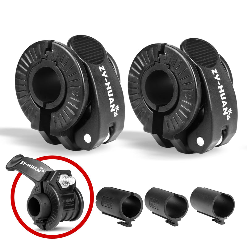 Pro Barbell Clips 1 inch Barbell Clamps 0.9-1.18inch Quick Release Weight Clips for Bars Multi-Size Adjustable Olympic Barbell Clamps Black - BeesActive Australia