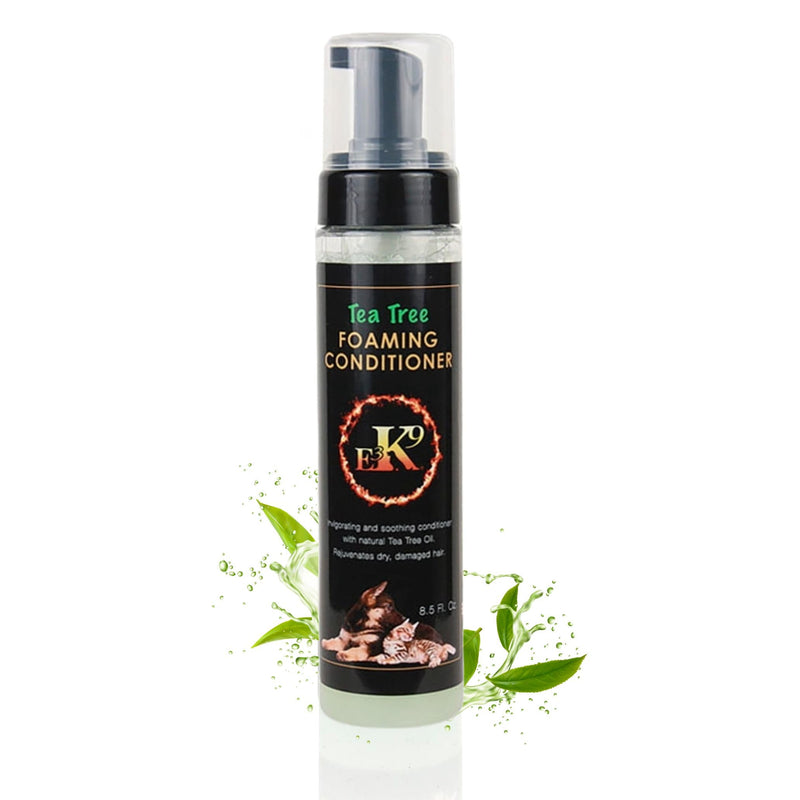 E3 Tea Tree Foaming Conditioner (K9) - 8.5oz - Deep Cleansing & Soothing Formula for Pets, with Nano Vitamins A, C, E, & F | Trusted by Professionals | with The Goodness of Tea Tree - BeesActive Australia