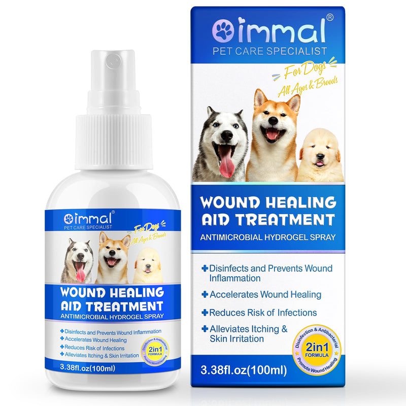 Pet Wound Healing Spray| Dogs, Cats, Horses, Skin Aid Spray for Cats and Dogs | First Aid Spray for Wound Care | Healing on Cuts, Hot Spot, Burns, Skin Irritation, for Relief & Treatment |100m - BeesActive Australia