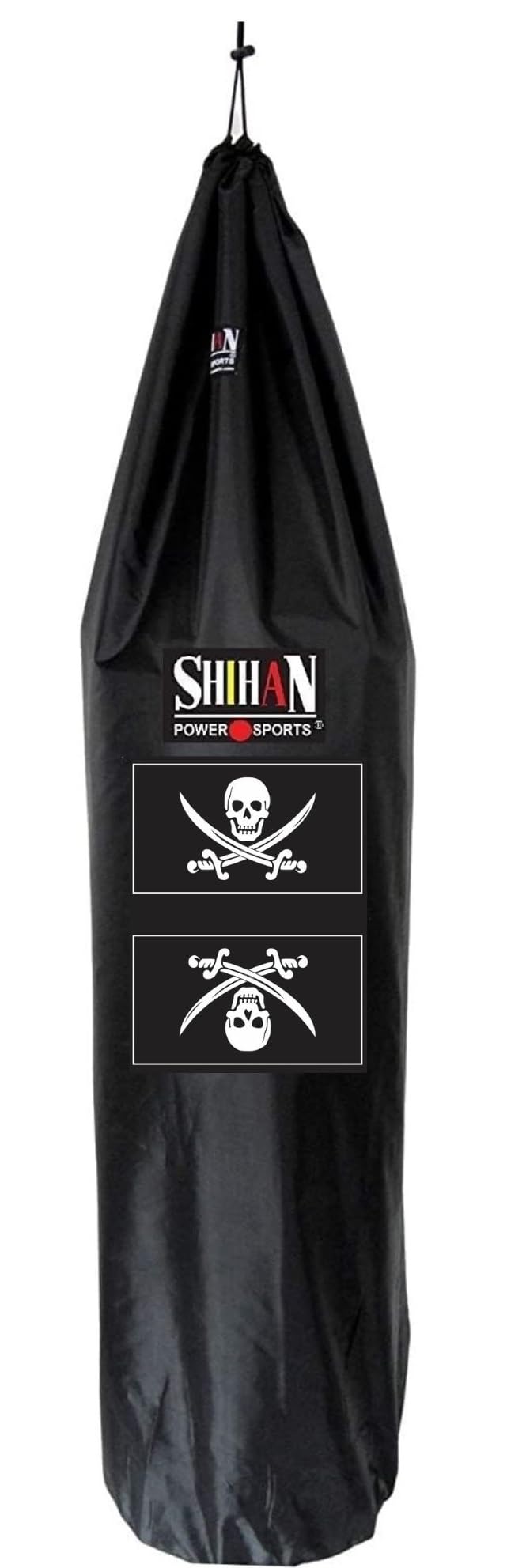 Pirates Boxing Bag Cover Waterproof 5-6ft x 24inch Diameter Large Bag Punch Bag Outdoor Protection for Your Boxing Bag Ideal for freestanding Strike Bags, BLACK - BeesActive Australia