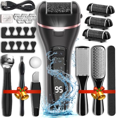 Wea&Hea Electric Callus Remover for Feet, 3 Roller Heads, 17-in-1 Kit Kit 17 in 1