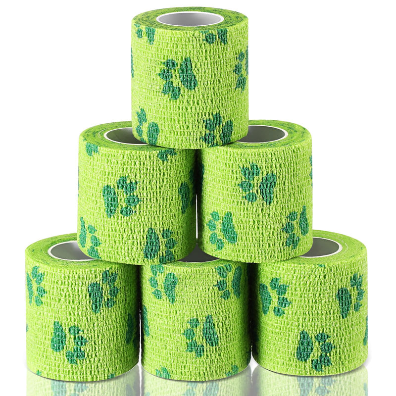 6 Rolls No Chew Bandage for Dogs Bitter Bandage Wrap for Dogs Wound Wrap, 2 Inches x 5 yd - BeesActive Australia