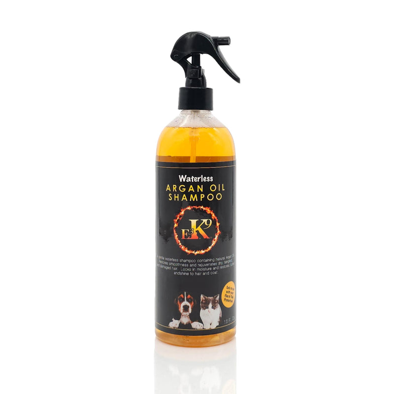 E3 Waterless Argan Oil Shampoo for Pets, 16oz - Fortified with Nanoencasulated Nano Vitamins A,C,E &F - No-Rinse Formula, Moisturizes and Conditions, Gentle and Effective, Vet Approved - BeesActive Australia