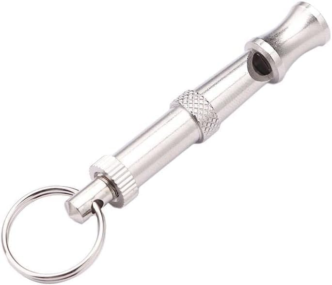 1Pc Silver Adjustable Ultrasonic Dog Whistle,Portable Whistle Pet Whistle Supersonic Whistle Dog Whistles for Pet Training,Pet Supplies,Training and Behavior Aids,Convenient to Carry - BeesActive Australia