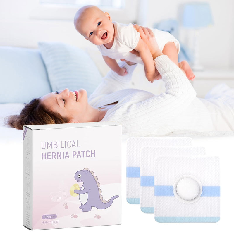 Baby Belly Navel Patches, Belly Button Shaper with Cotton Pads, Waterproof Umbilical Patch, Infant Essentials Must Haves (14PCS 10 * 10CM) 14PCS