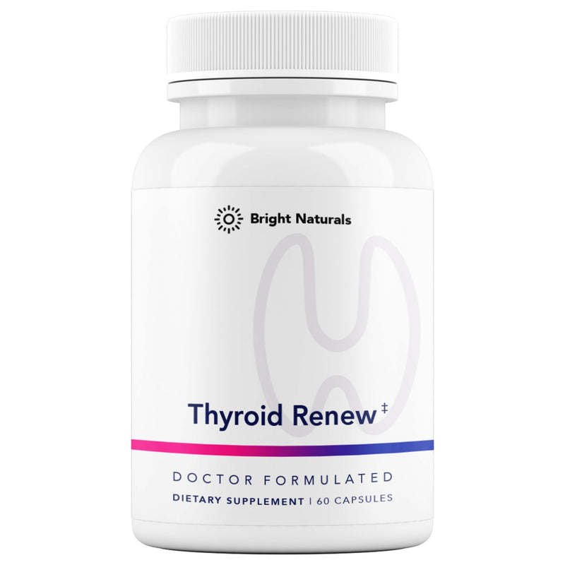 Thyroid Renew Supplement - Thyroid Support for Women with Zinc, Selenium, Copper, Ashwagandha & L-Tyrosine - 60 Capsules 60 Count (Pack of 1)