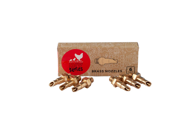 RentACoop DIY Waterer Kit – Six (6) Pack Horizontal Brass Nozzles – Great for Rabbits, Guinea Pigs, Ferrets and Other Small Animals - BeesActive Australia
