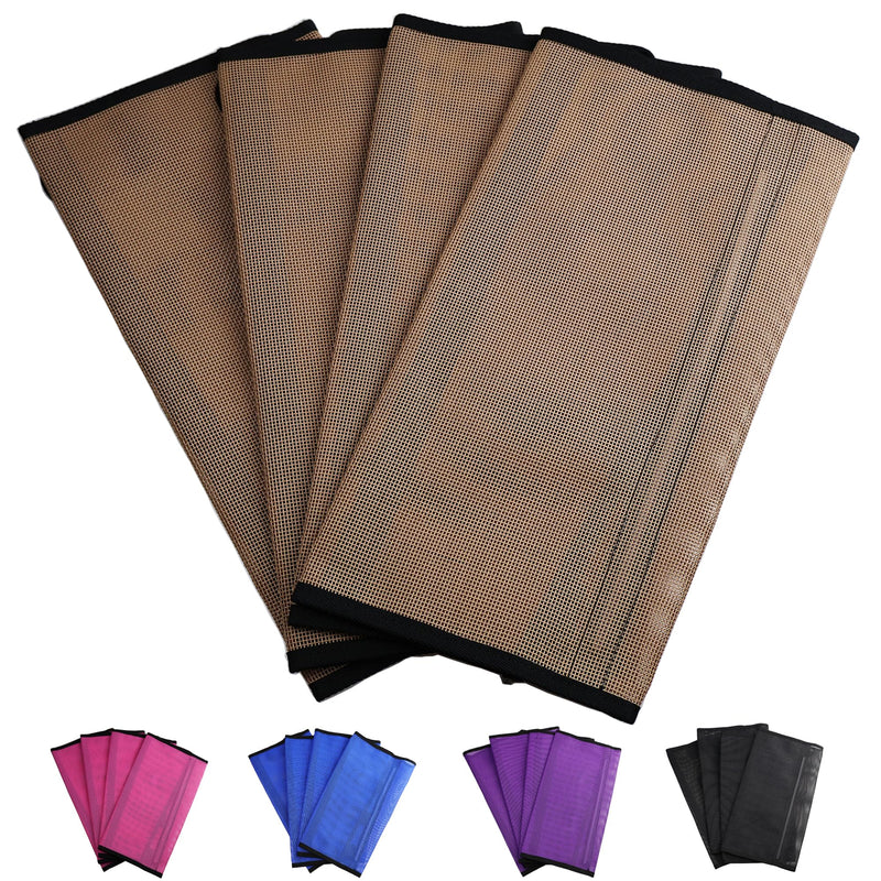 Horse Fly Boots, Superior Ventilate Mesh with Strong Fasteners Equine Fly Boots, Long-Lasting for Daliy Wear, Flexible to Fit Most Horse Legs, SET of 4 Fly Leggings for Horses Gold Large - BeesActive Australia