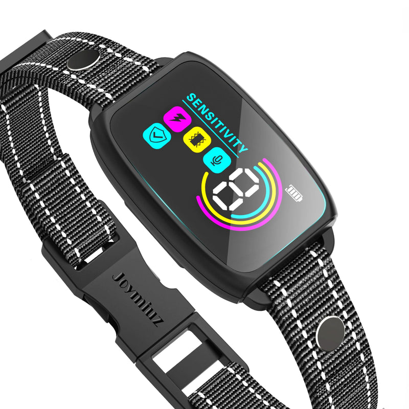 Dog Bark Collar for Large Medium Dogs, Rechargeable Smart Collar, IPX7 Waterproof Anti Bark Collar, Anti Barking Training Collar with 8 Adjustable Sensitivity Beep Vibration Shock - BeesActive Australia