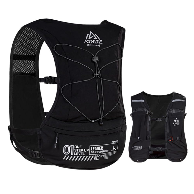 AONIJIE Running Hydration Vest Backpack 5L Marathon Race Cycling Hiking Climbing Trail Running Essentials for Women Men Black - BeesActive Australia
