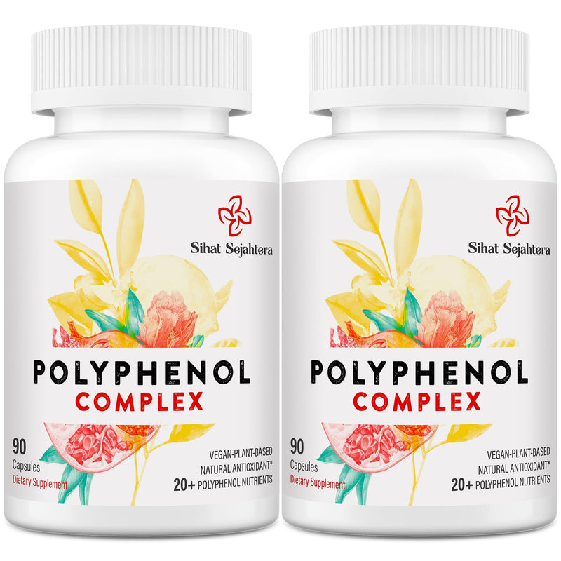67,500 MG Polyphenols Supplement - Powerful Antioxidants & Polyphenol for Age Defense, Polyphenol Superfood, Quercetin, Resveratrol, Green Tea, Plant-Based & Energy, Immune Support, 180 Capsules | Plant-Based Formula • Polyphenol Superfood Blend • Bota...