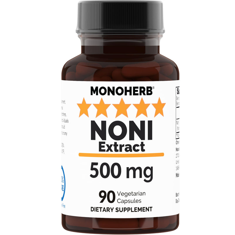 NONI Extract 500 mg - 90 Veg Capsules - Morinda Citrifolia - 90 Servings