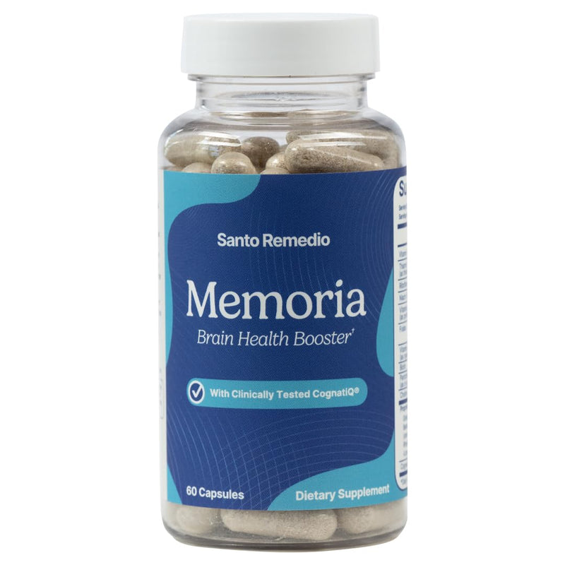 Santo Remedio Memoria, Brain Health Booster, Helps Strengthen Neural Connections, Helps Improve Attention, Memory, and Concentration, 30 Servings, Gluten Free, Non-GMO - BeesActive Australia