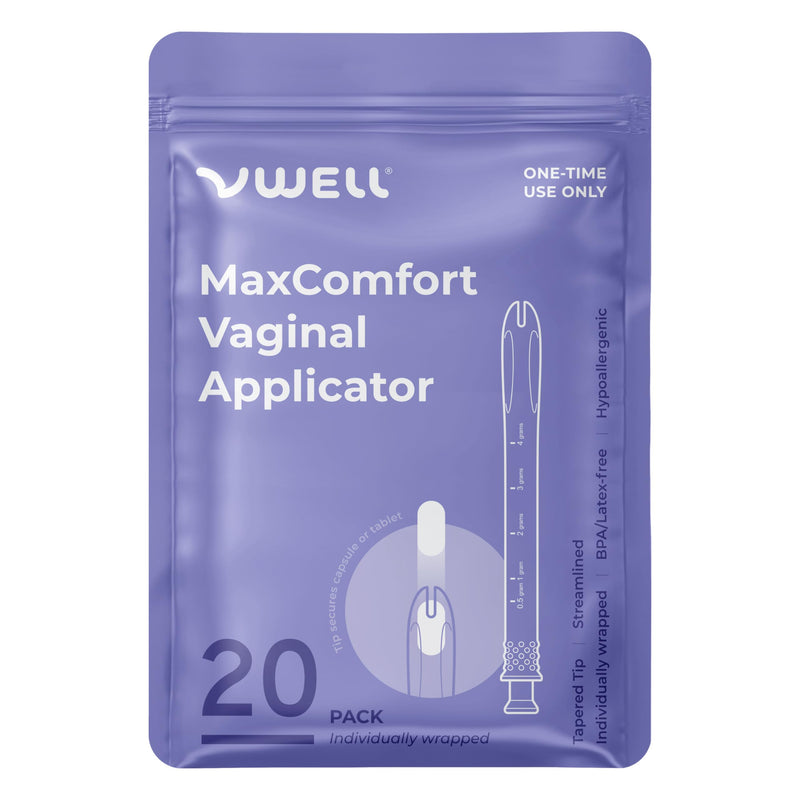VWELL MaxComfort Tapered Vaginal Rectal Suppository Applicator Fits Most Prescription Capsule, Tablet, Pill, Gel, Cream (Universal) Universal - BeesActive Australia