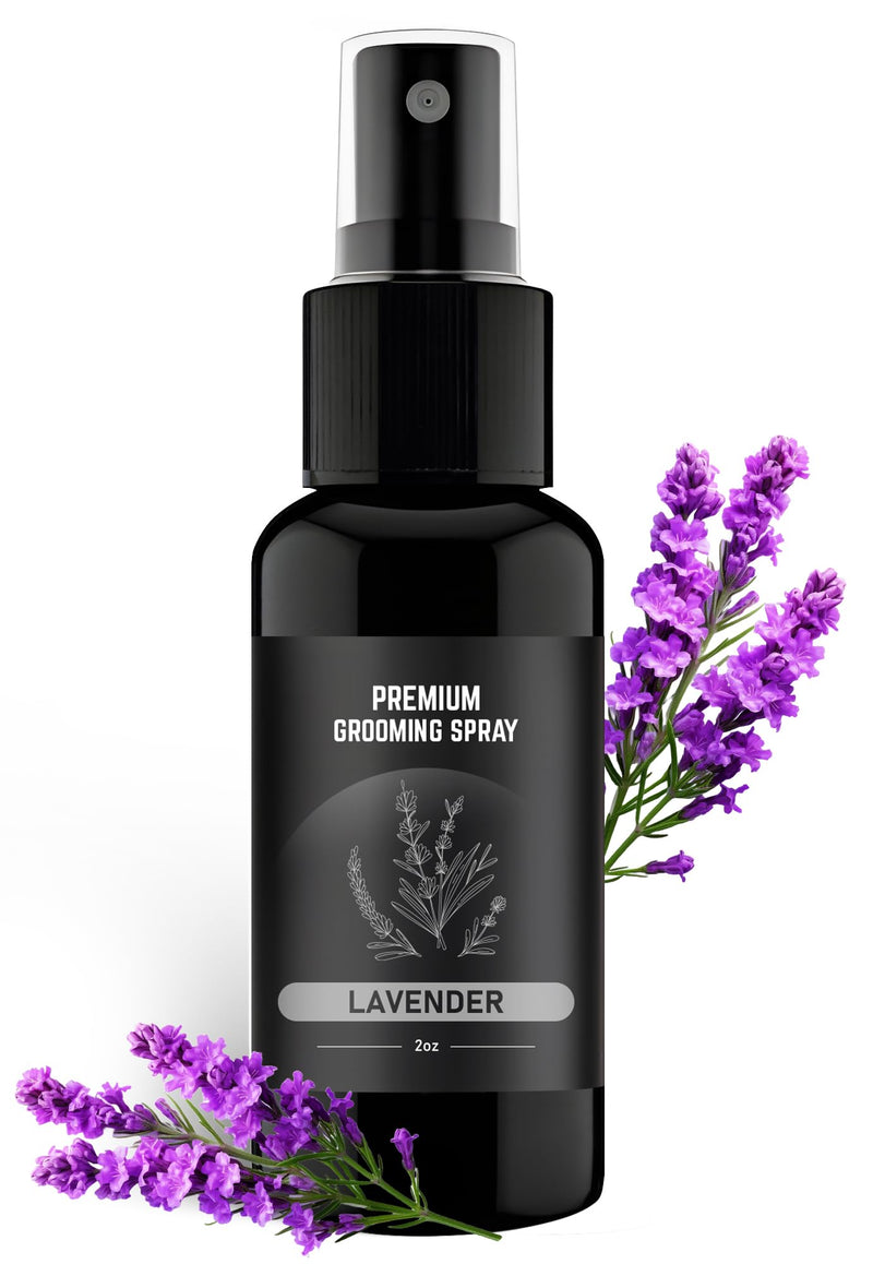 605Products | Premium Lavender Dog Cologne and Odor Eliminator - Long Lasting Dog Perfume Made with Essential Oils - Spray Deodorant for Smelly Dogs, Dog Grooming Spray (Lavender) 2 Fl Oz (Pack of 1) - BeesActive Australia