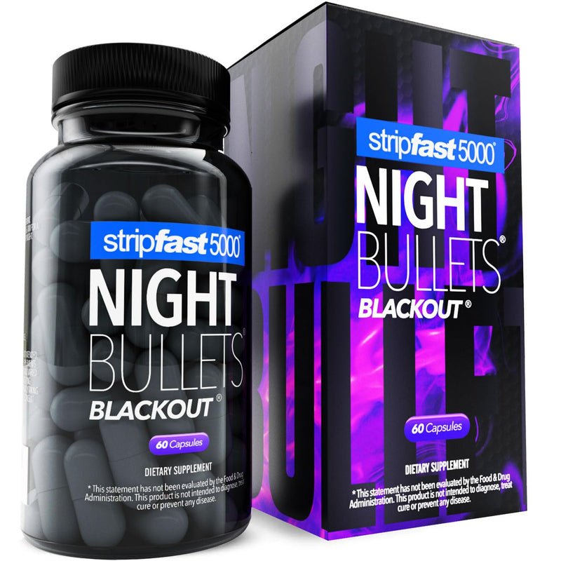 stripfast5000 Night Bullet Capsules for Women and Men - 60 Count 60 Count (Pack of 1)