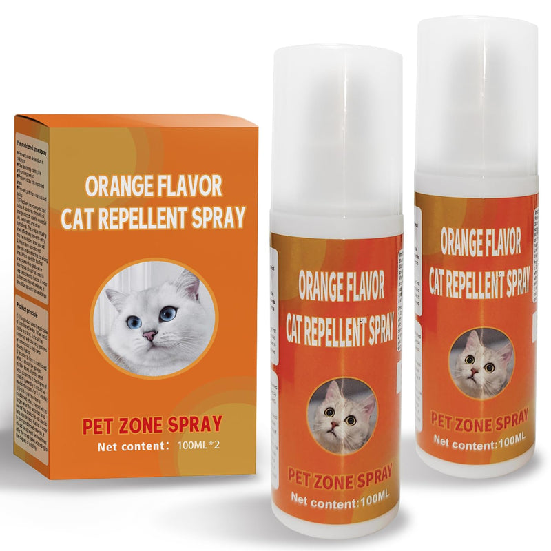 Cat Deterrent Spray, Cat Repellent Spray for Furniture, Cat Repellent Indoor and Outdoor to Keep Cats Away, Cat Scratch Deterrent Training Aid for Furniture, Sofas, Rugs, Curtain (2 * 100ML) - BeesActive Australia