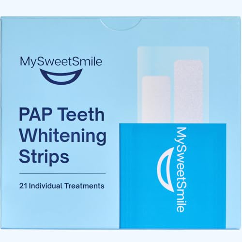MySweetSmile Teeth Whitening Strips – 14 Treatments + 7 Free (42 Strips)