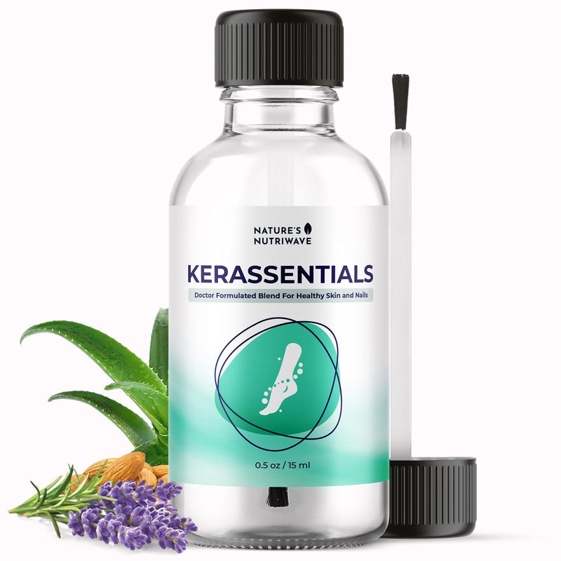Kerassentials Oil, 8-IN-1 Plant-Based Formula, Natural Ingredients | Made in USA, No Stimulants, Non-GMO – 15ml, 1 Month Supply 0.5 Fl Oz (Pack of 1)