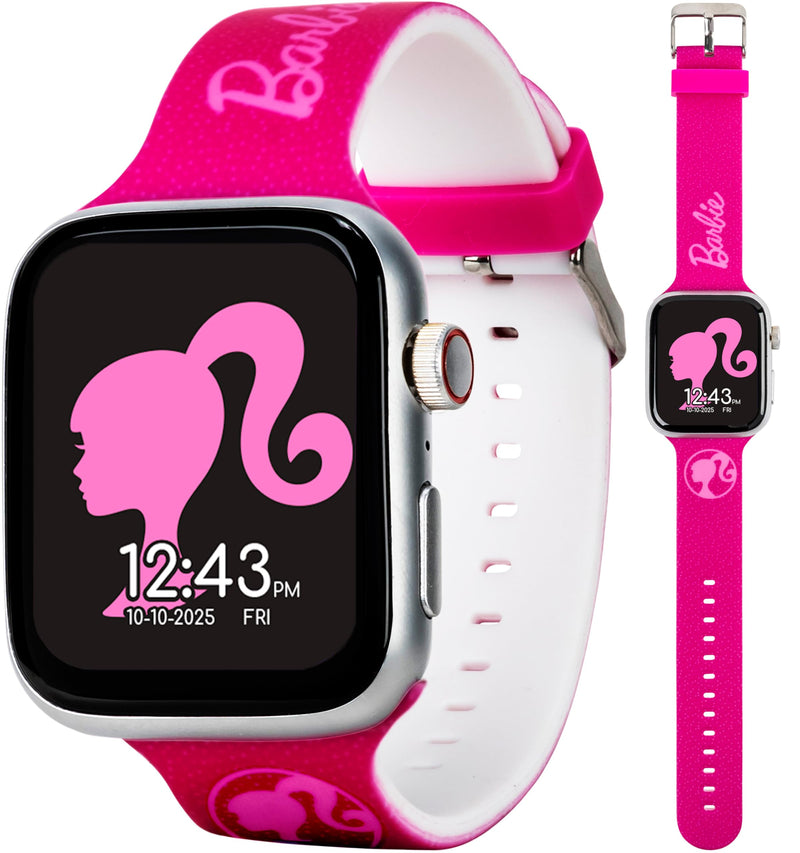 Barbie Kids Smart Watch – Touchscreen Smartwatch with Camera, Activity Trackers, Pedometer, Music, Stopwatch, and Glitter Silicone Strap – Fits Wrists from 5.5" to 8" - BeesActive Australia