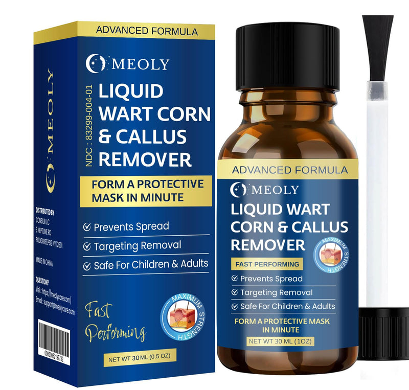 Fast-Acting Wart remover Freeze Off : Salicylic Acid Wart Remover for Men Women - Wart Removal for Plantar Wart, Genital Wart, H Warts, Common Wart, Flat Wart, Corn, Callus 30 ML 1 Ounce - BeesActive Australia