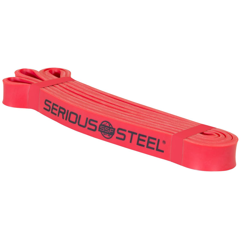 Serious Steel Fitness 37" Resistance Training Bands (Portable Exercise Band System Training Bands- Great for Individuals Looking for Tension Throughout The Exercise) #2 Red (10-50 lbs.) 37" - BeesActive Australia