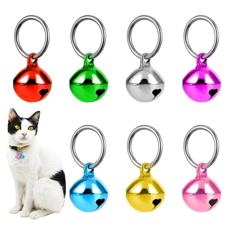 24 Pcs Cat Bells, Dog Cat Bell for Collar with Loud Crisp Sound, Pet Bells for Dog Cat Collar, Charm Pet Pendant Accessories, Loose Beads Pet Accessories, Jingle Bell for Christmas Decoration Party - BeesActive Australia