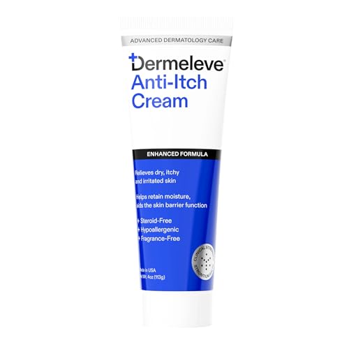 Dermeleve Dermatologist Recommended Steroid Free Anti-Itch Cream, 4oz 1 Ct. 1 Pack