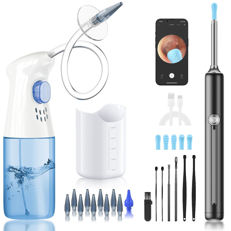 Ear Wax Removal - Ear Cleaner - Ear Camera - FSA HSA Eligible - Ear Wax Removal Kit - Ear Wax Removal Tool Camera - 1080HD Effective for Cleaning Ear Wax Build-Up - BeesActive Australia