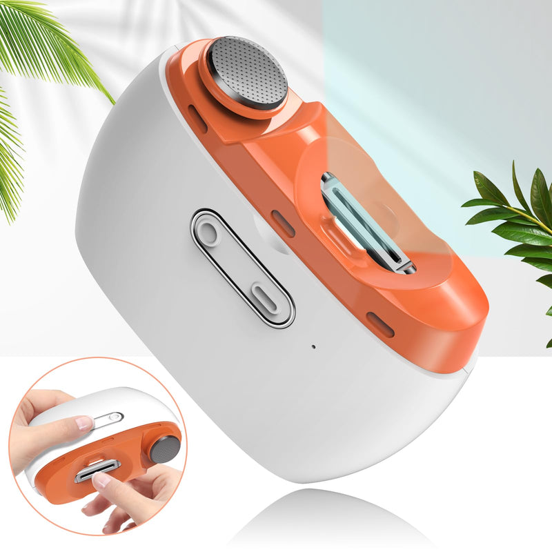 2025 Upgraded 3-in-1 Electric Nail Clipper and File ‚Äì Automatic Nail Trimmer & Polisher with LED Light, USB Rechargeable, Clip Storage, 2-Speed, Safe for Baby, Adults, SeniorsÔºàOrangeÔºâ Orange - BeesActive Australia
