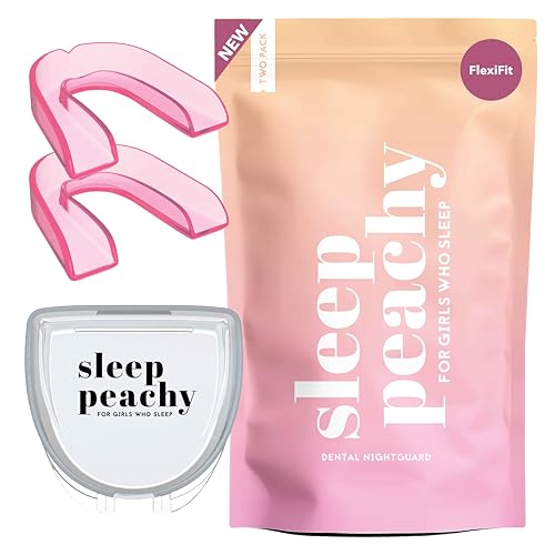 FlexiFit Night Guard for Women - Pack of 2 Mouth Guards for Teeth Grinding, Clenching and Bruxism (Pink) Pink