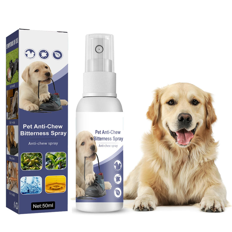 No Chew Spray for Dogs, 50ML. Bitter Apple Spray for Dogs to Stop Chewing. Effective Dog Deterrent Spray for Furniture Carpet. Alcohol-Free, Indoor & Outdoor Safe. purple - BeesActive Australia