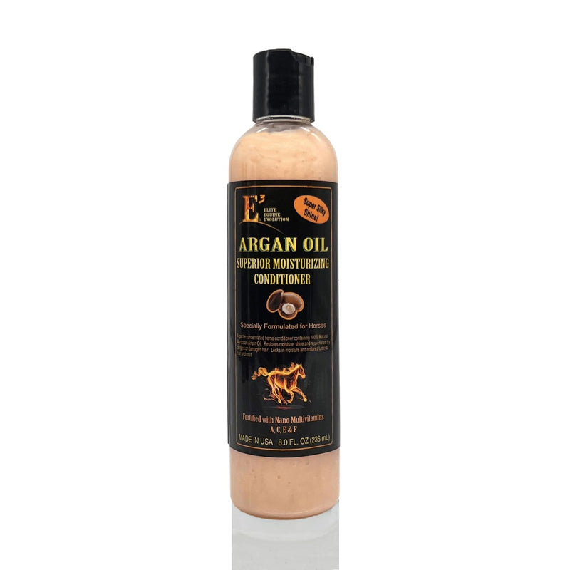 E3 Argan Oil Conditioner - Ideal for Dry, Damaged Hair, Leave-in or Rinse-Out, Strengthens, Moisturizes, Prevents Breakage, Split Ends, Nourishes Skin (8 fl oz) - BeesActive Australia