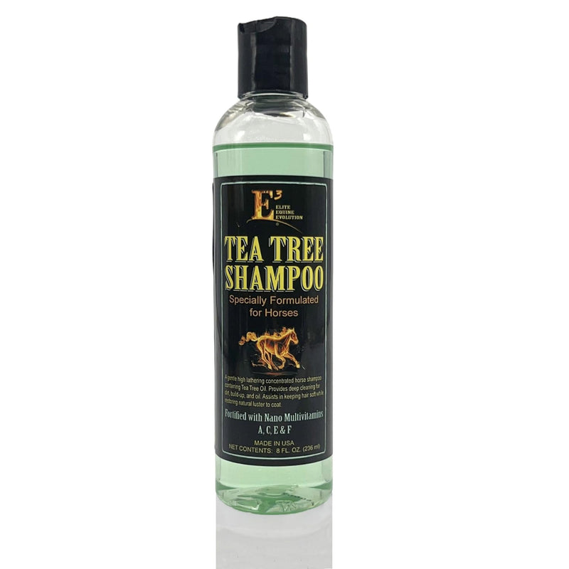 E3 Tea Tree Shampoo Specially Formulated for Horses - Therapeutic and Cleansing Formula with Natural Tea Tree Oil - Ideal for Healthy Coat Maintenance - Soothes Skin Conditions (8 fl oz) 8 fl oz - BeesActive Australia