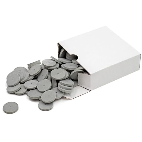 100Pcs/Box Dental Silicone Rubber Polishing Grinding Wheels (Ultra Fine) Ultra Fine