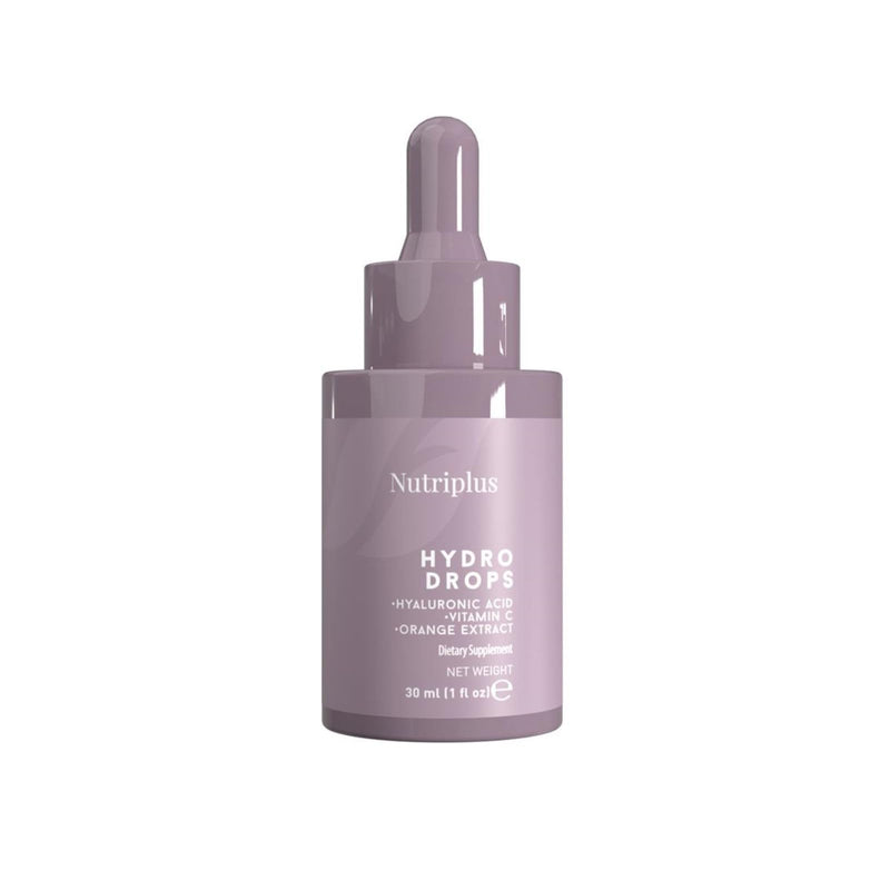 FARMASi Nutriplus Hydro Drops with Hyaluronic Acid, Sugar Free, 1 fl oz | Vitamin C & Citrus Extract For Antioxidant Protection, Skin Hydration, Antioxidant Support, Tasteless Liquid Supplement