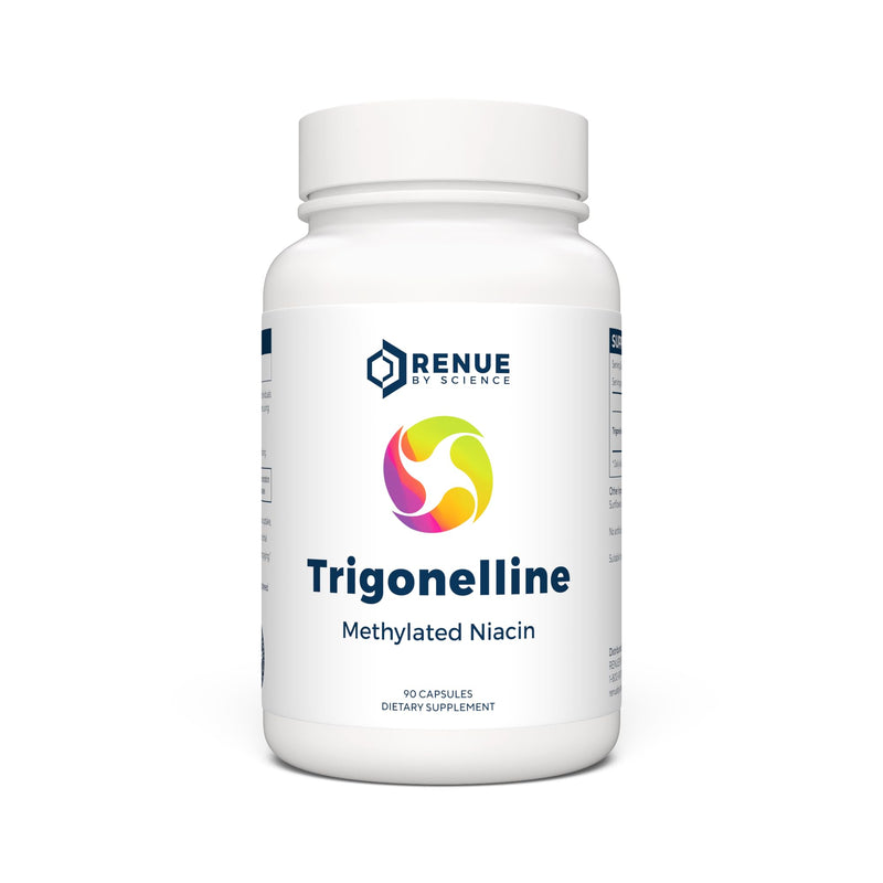 Renue By Science Trigonelline | High Strength Trigonelline TRG Methylated Niacin - 250mg Trigonilline Supplement Capsules | Non-GMO | Made in the USA & Third-Party Tested